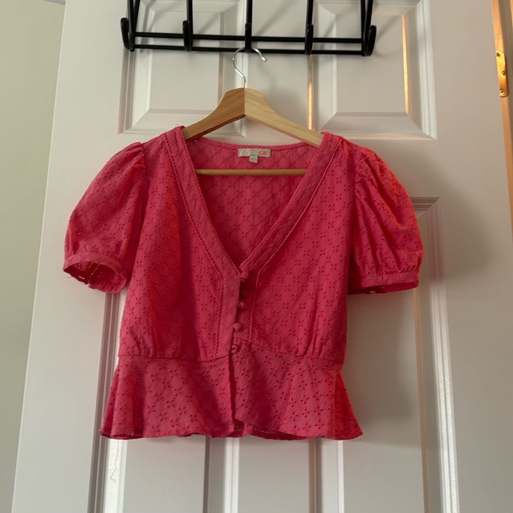 Pink dress top